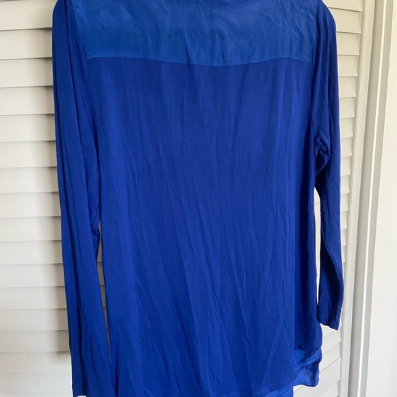 Soft Surroundings-3 blouses in red, blue and khaki - Picture 6 of 6